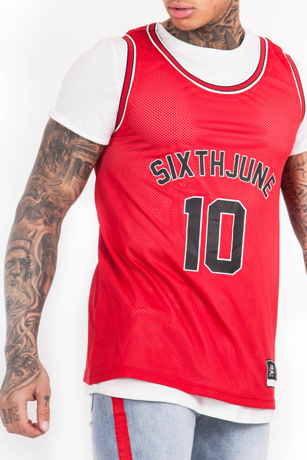 Sixth June - Maillot basket Broly 10 rouge