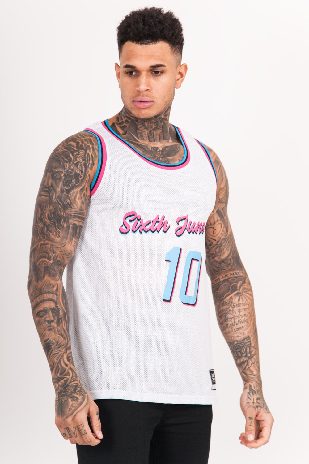 Sixth June - Maillot basket Pablo 10 blanc