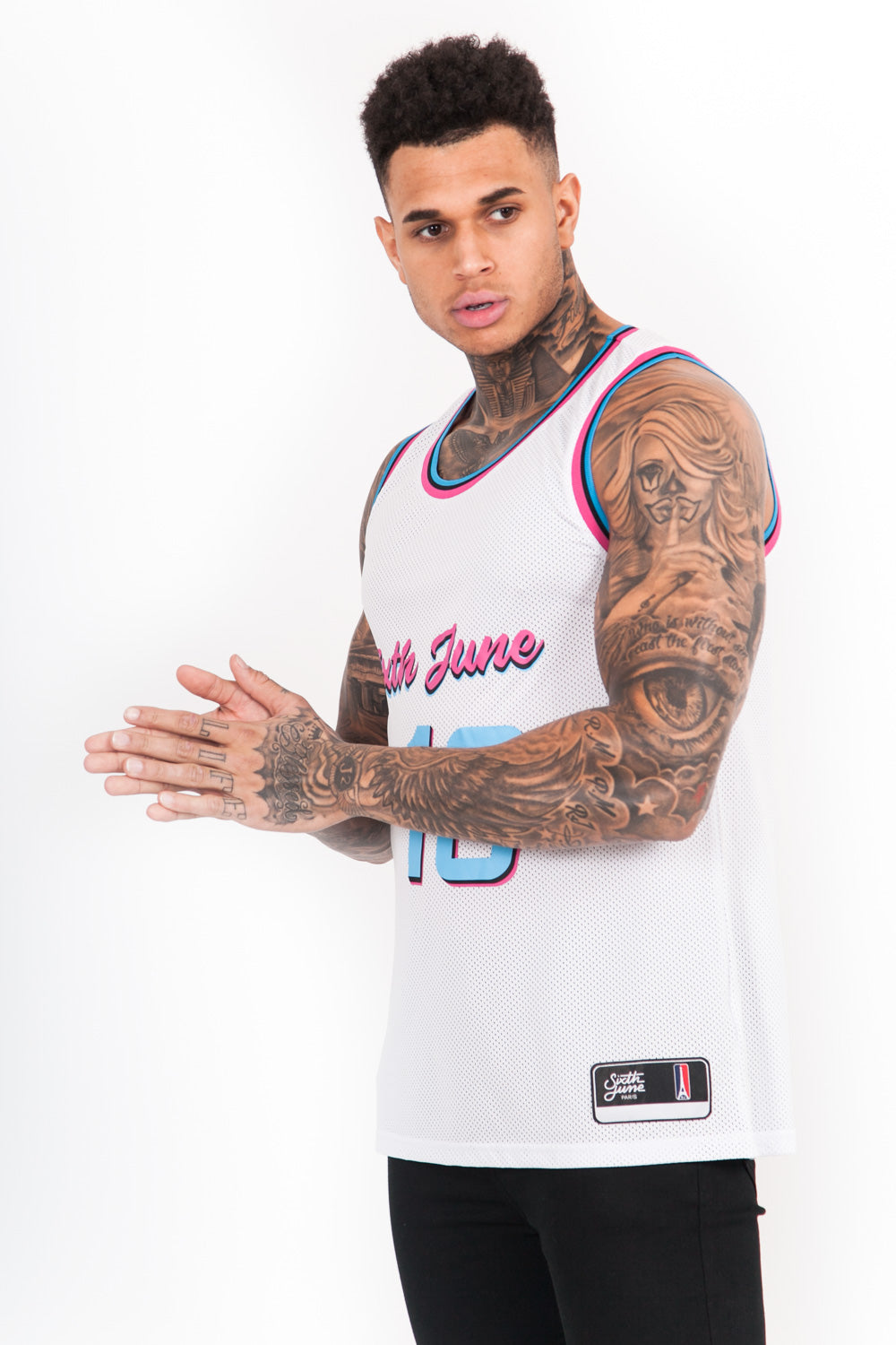 Sixth June - Maillot basket Pablo 10 blanc