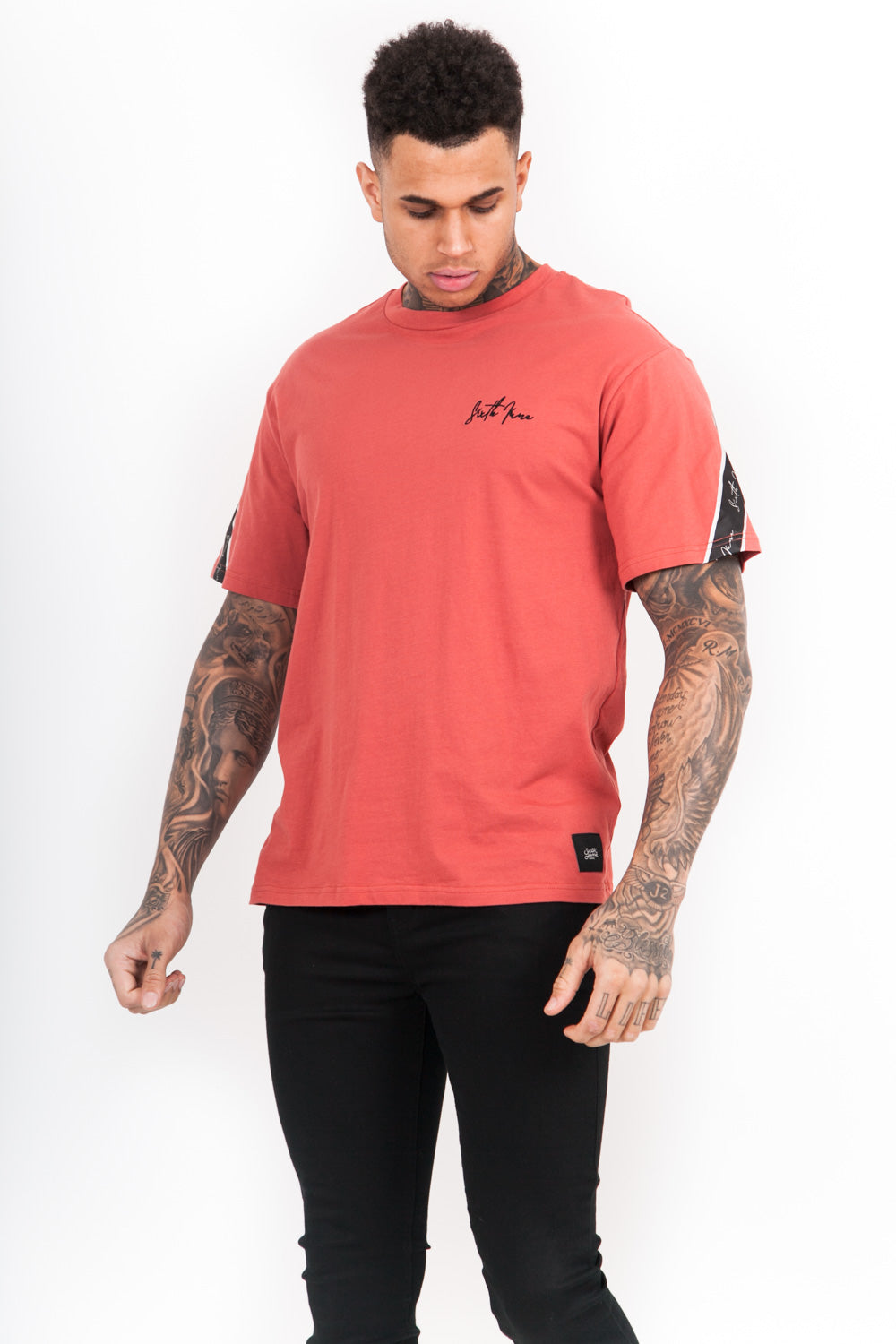 Sixth June - T-Shirt bandes dos rouge