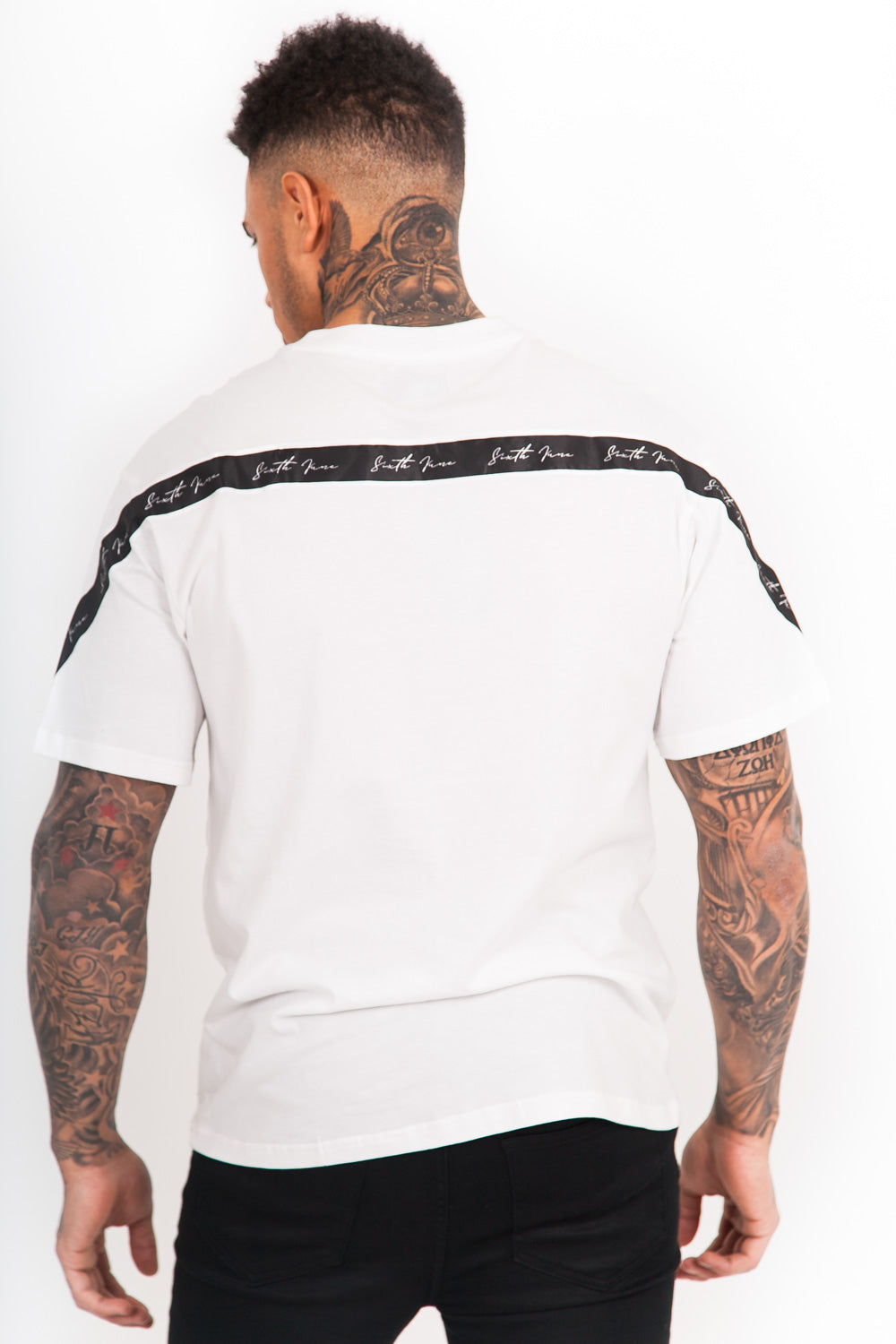 Sixth June - T-Shirt bandes dos blanc