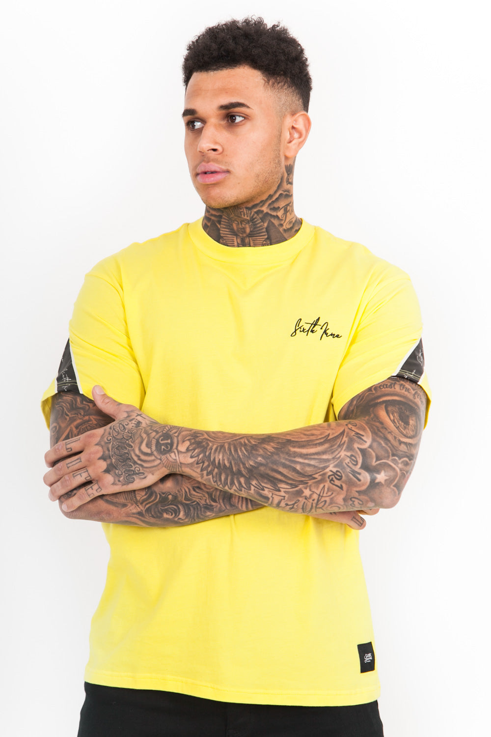 Sixth June - T-Shirt bandes dos jaune