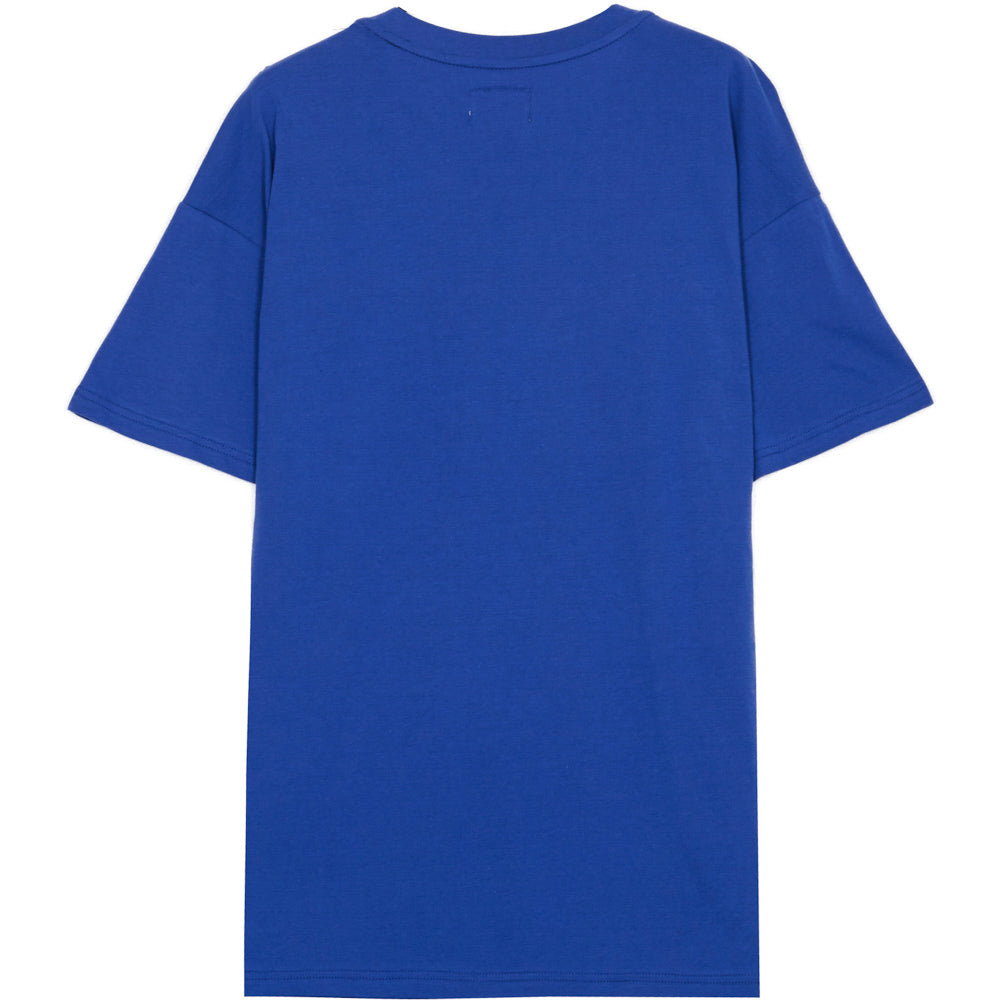 Sixth June - T-Shirt oversize Propaganda néon bleu