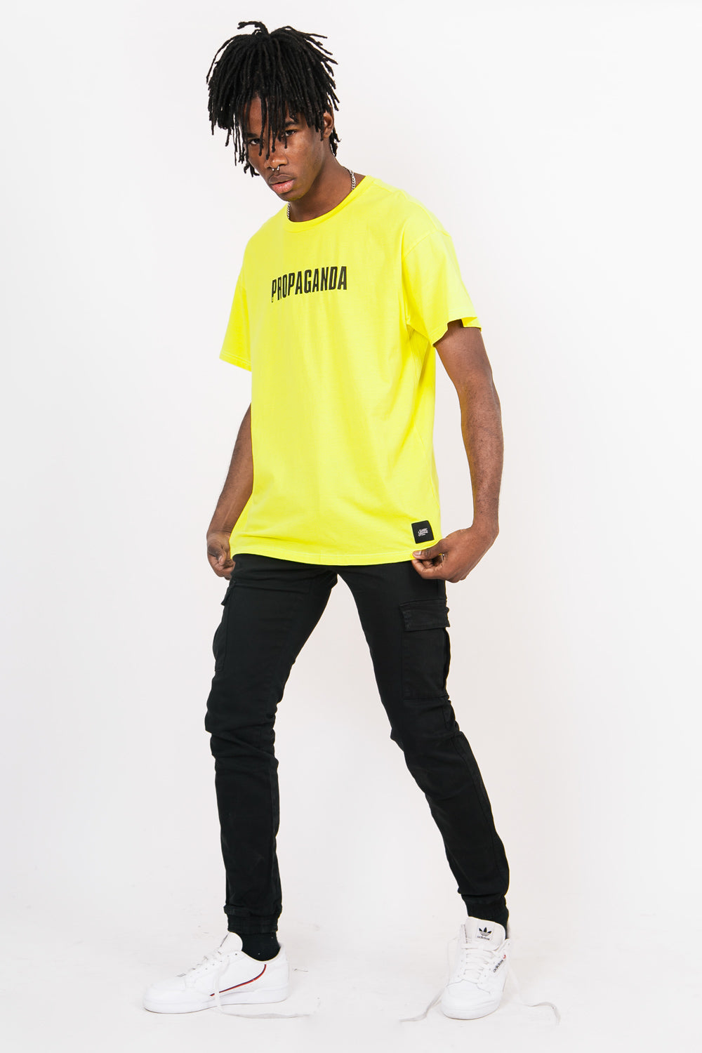 Sixth June - T-Shirt oversize Propaganda néon vert