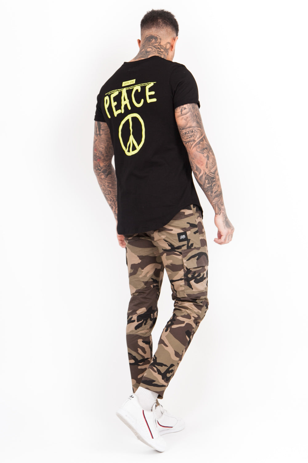 Sixth June - Pantalon camouflage cargo vert