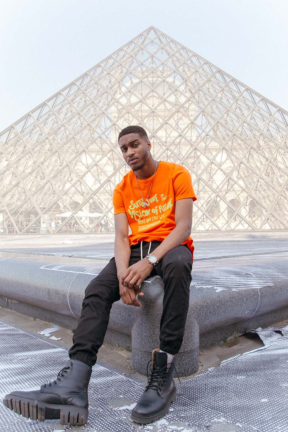 Sixth June - T-Shirt Vision of future orange