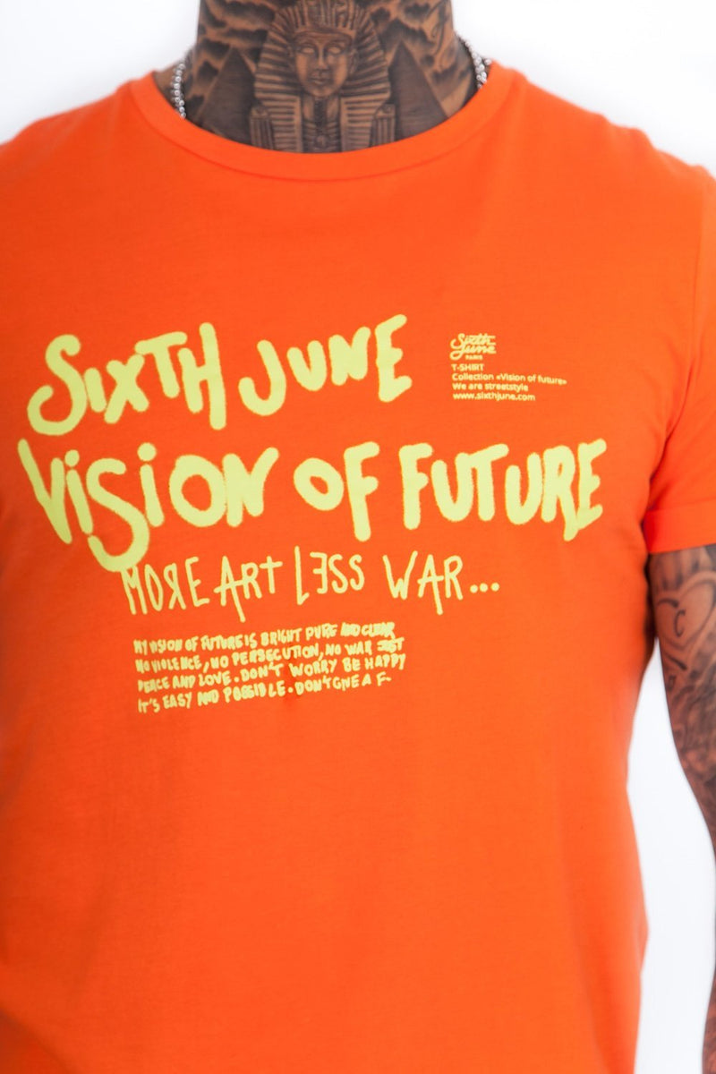 Sixth June - T-Shirt Vision of future orange