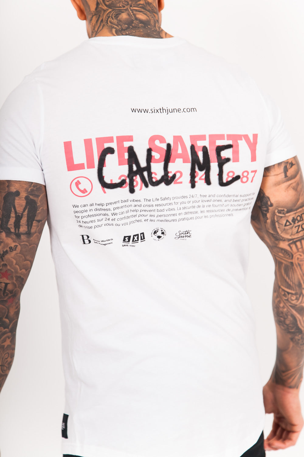 Sixth June - T-Shirt Call Me blanc