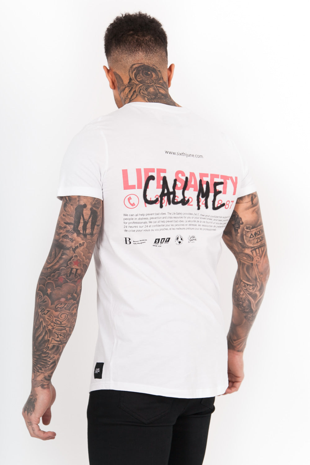 Sixth June - T-Shirt Call Me blanc