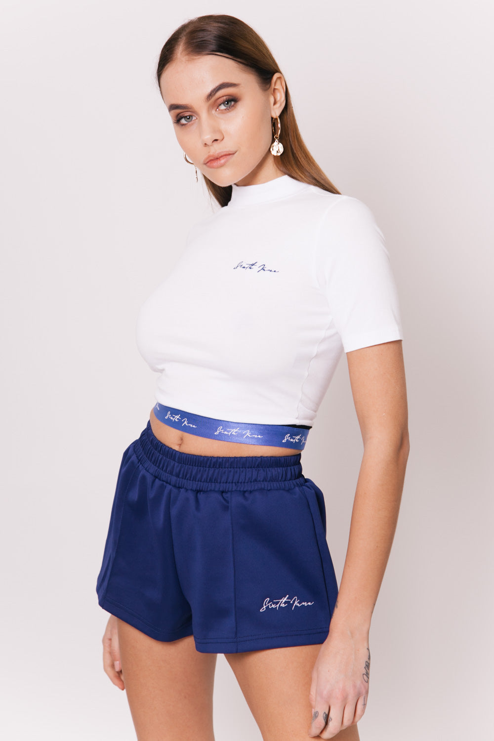 Sixth June - T-Shirt bande logo signature blanc