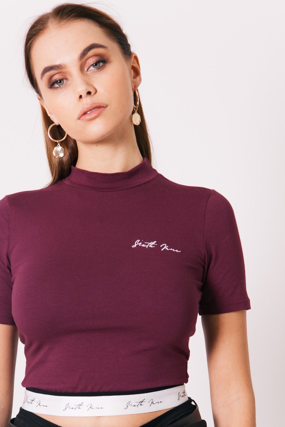 Signature Logo Cropped T-Shirt Red