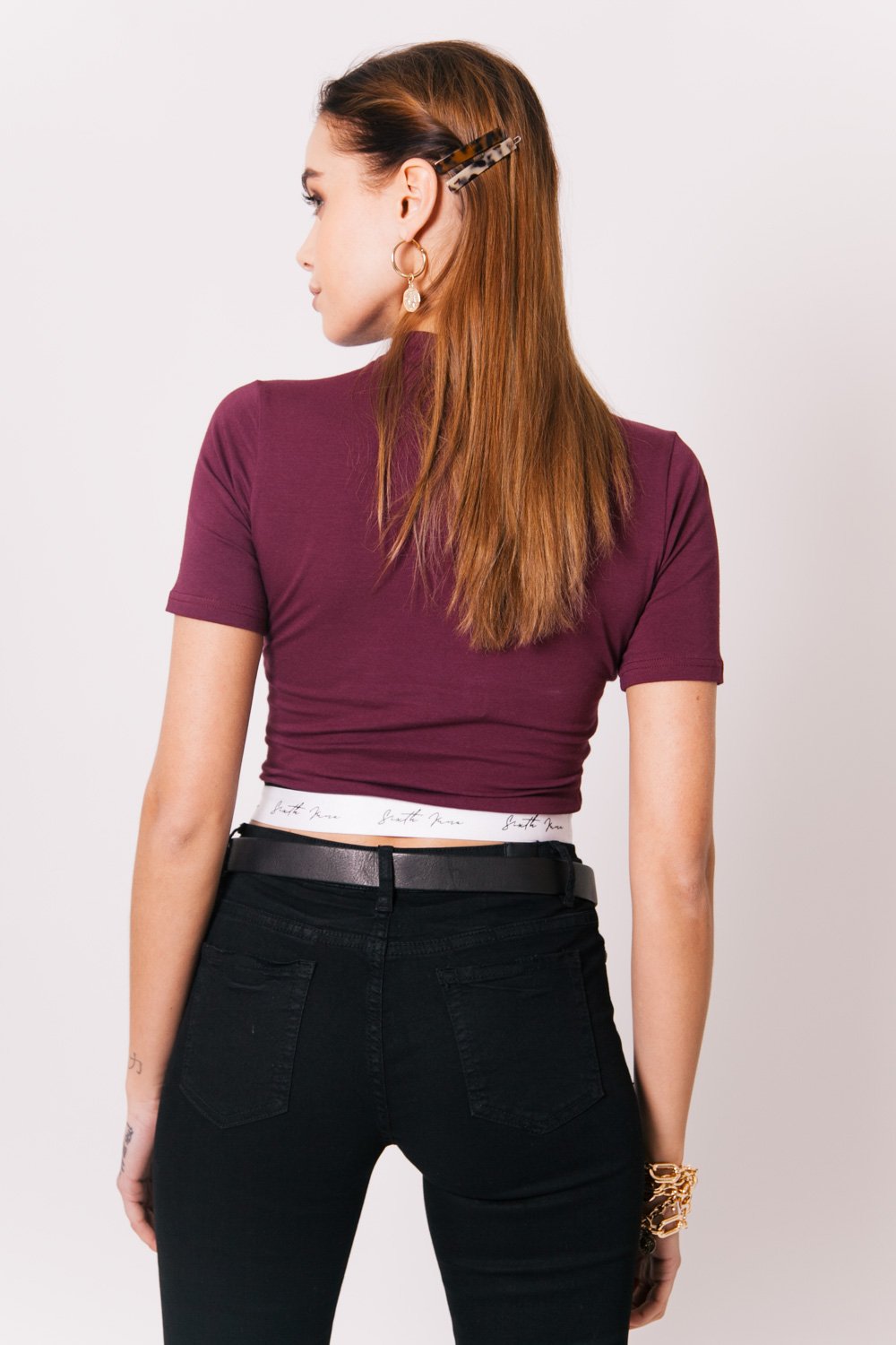 Signature Logo Cropped T-Shirt Red