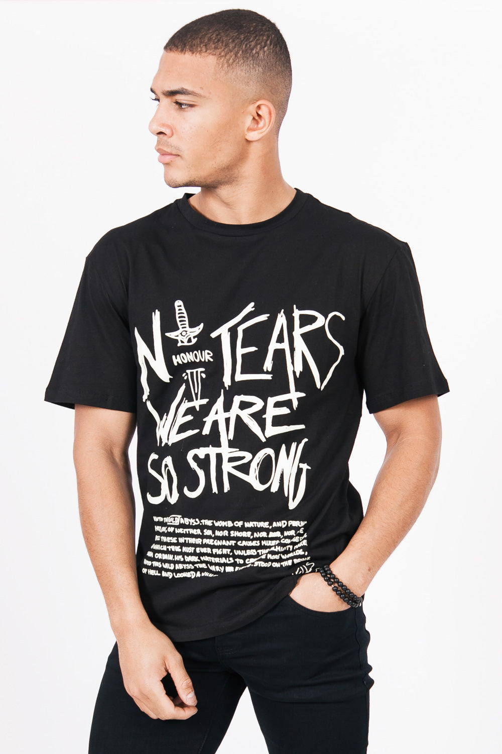 Sixth June - T-Shirt imprimés fluorescents noir