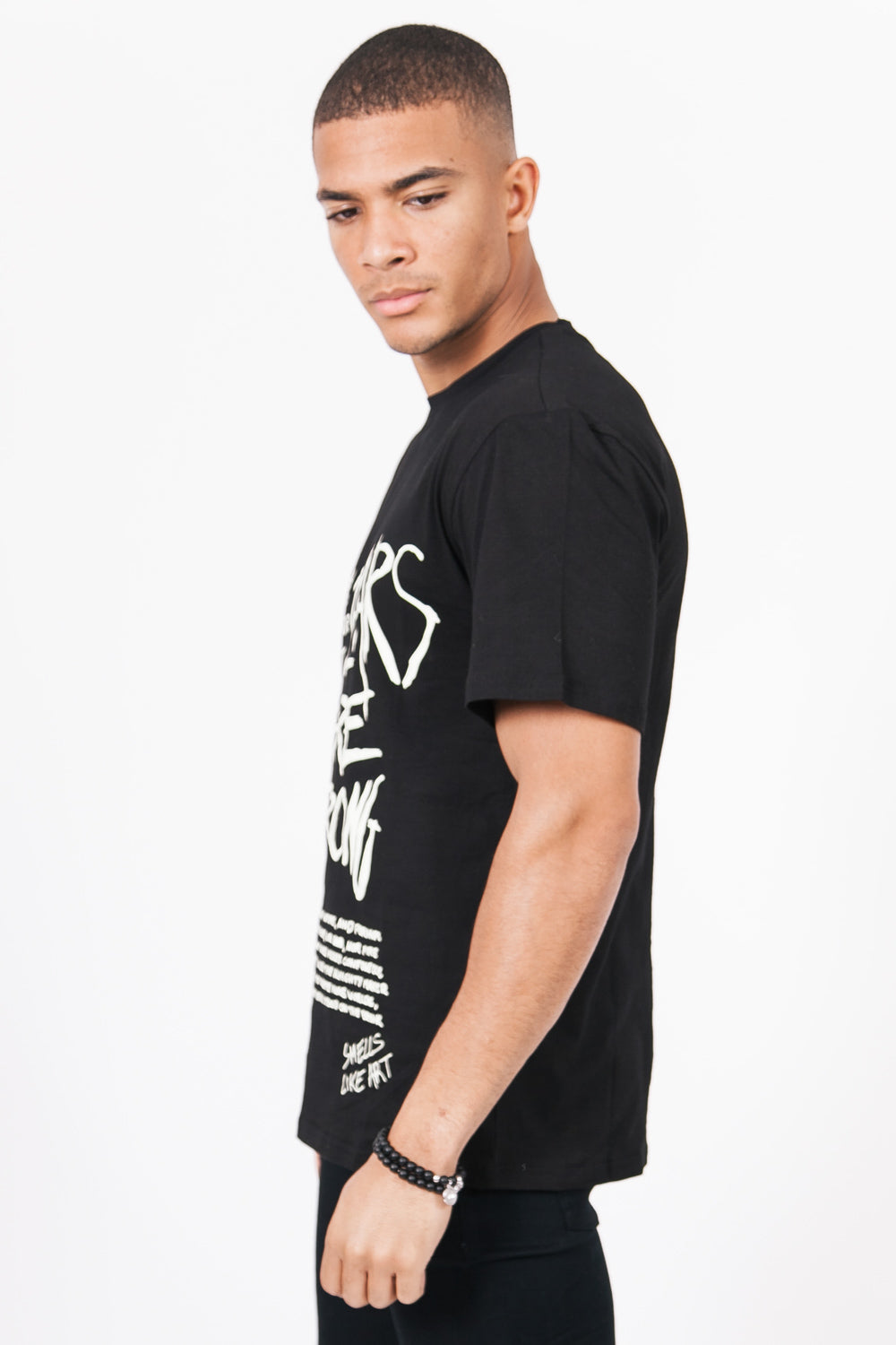 Sixth June - T-Shirt imprimés fluorescents noir