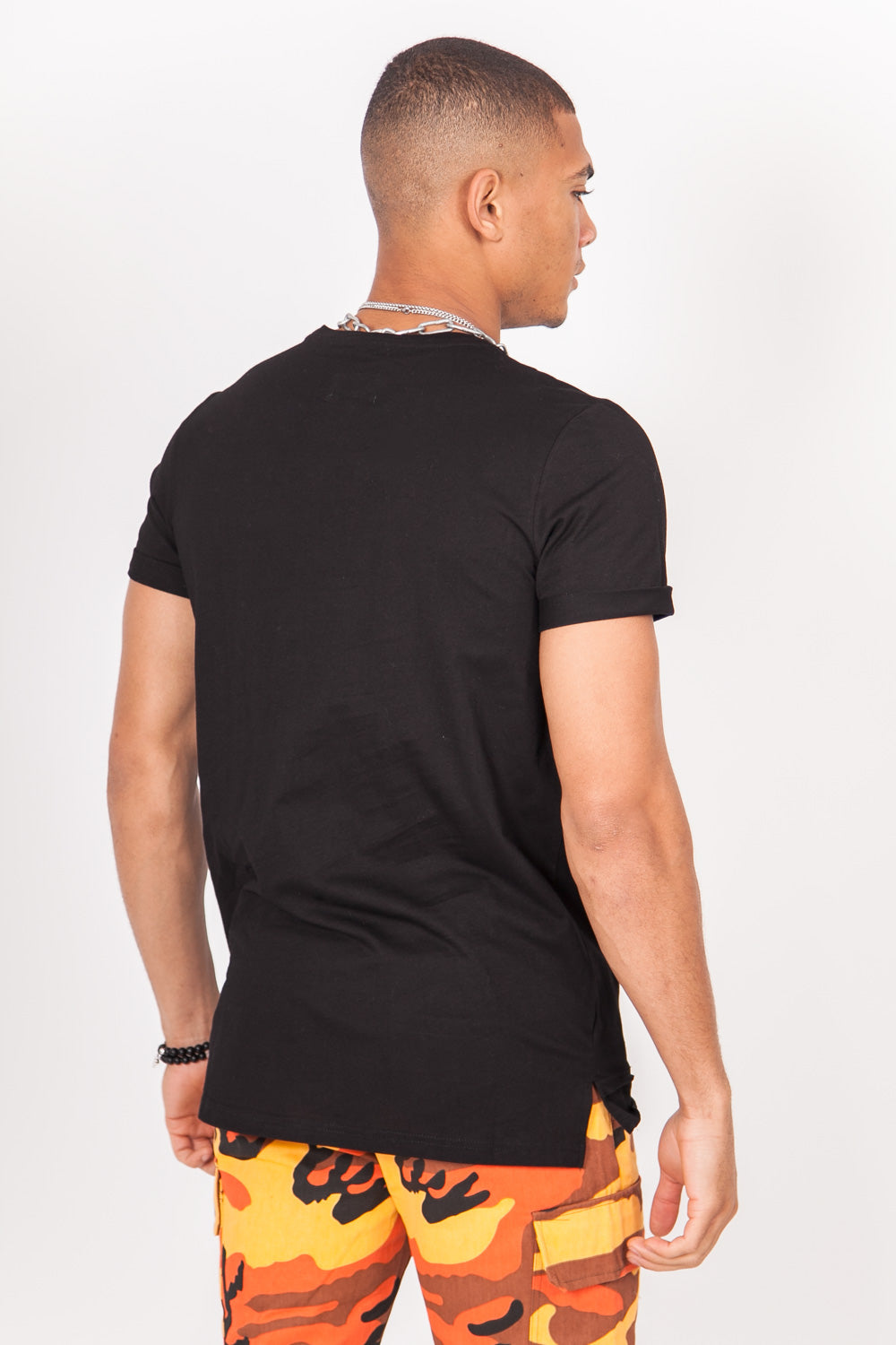 Sixth June - T-shirt poche réflechissante noir