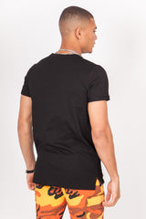 Sixth June - T-shirt poche réflechissante noir