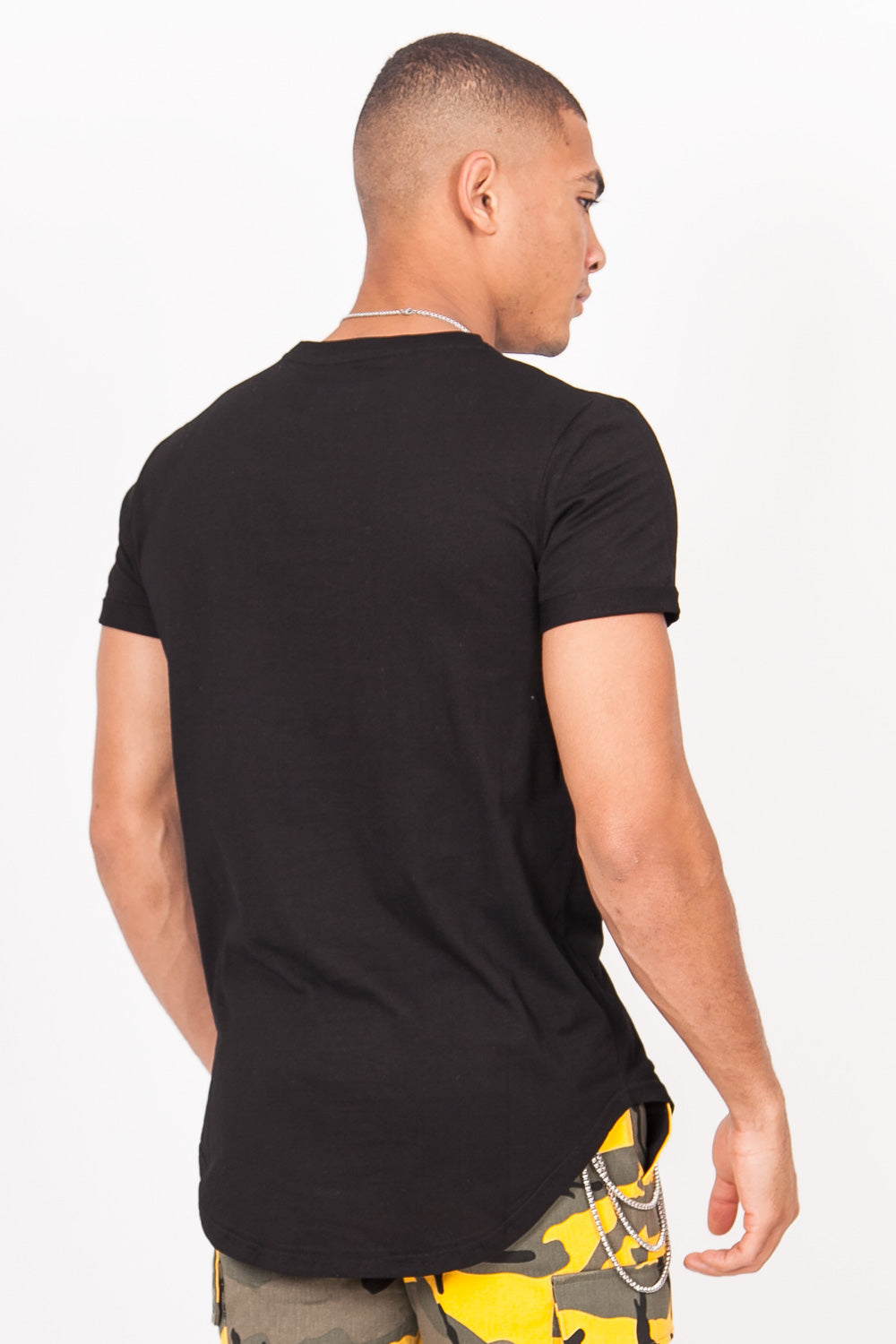 Sixth June - T-shirt gothique "designed in Paris" noir jaune