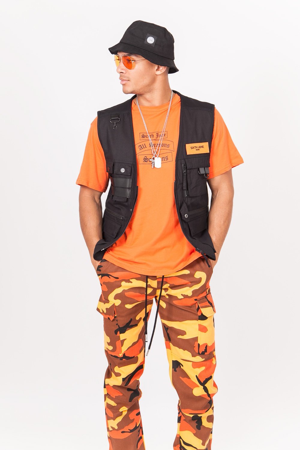 Sixth June - T-shirt gothique All seasons orange