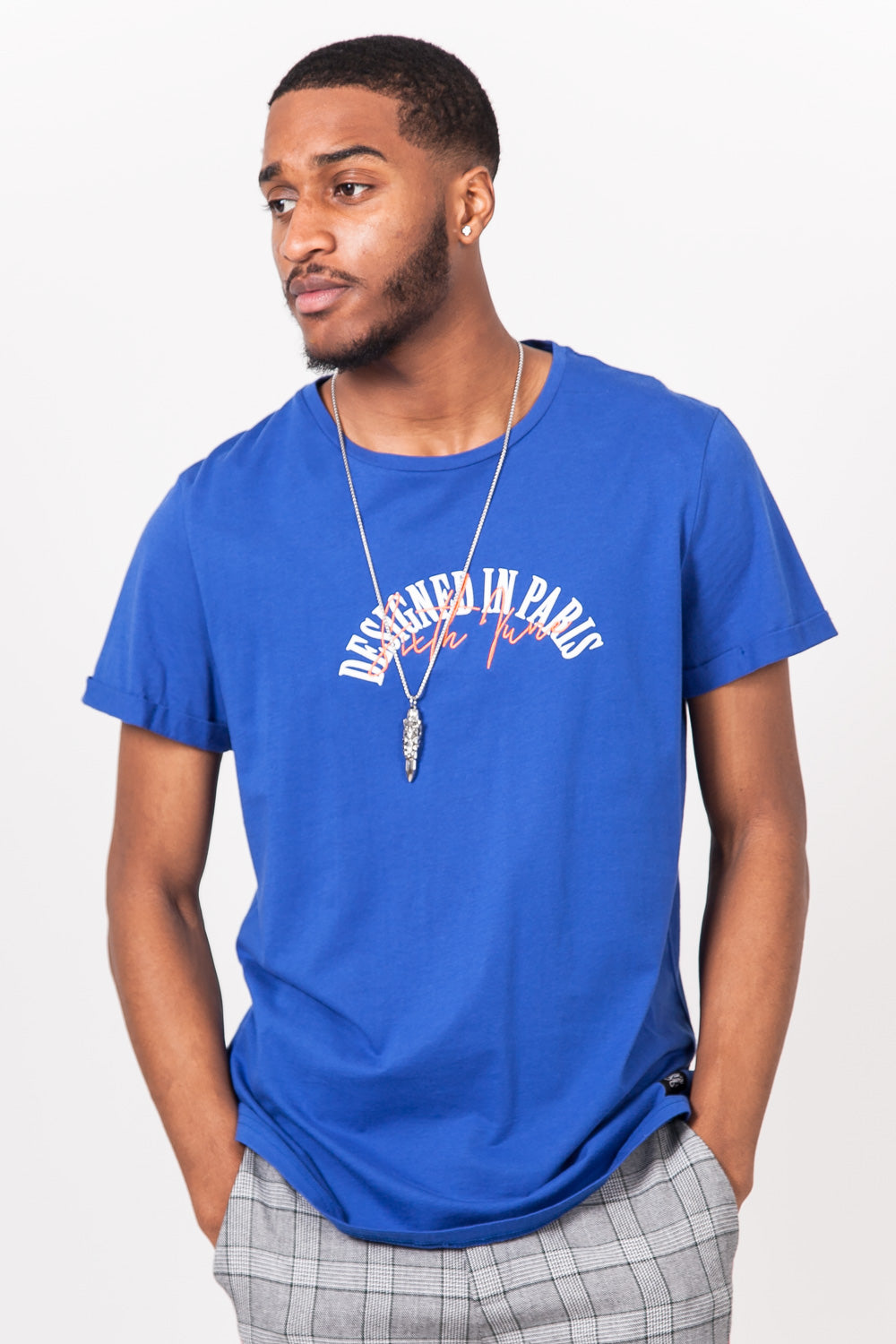 Sixth June - T-shirt "designed in Paris" bleu