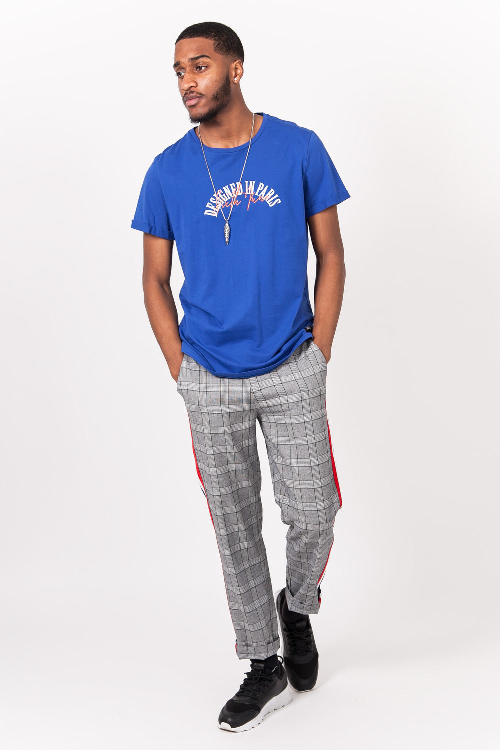 Sixth June - T-shirt "designed in Paris" bleu