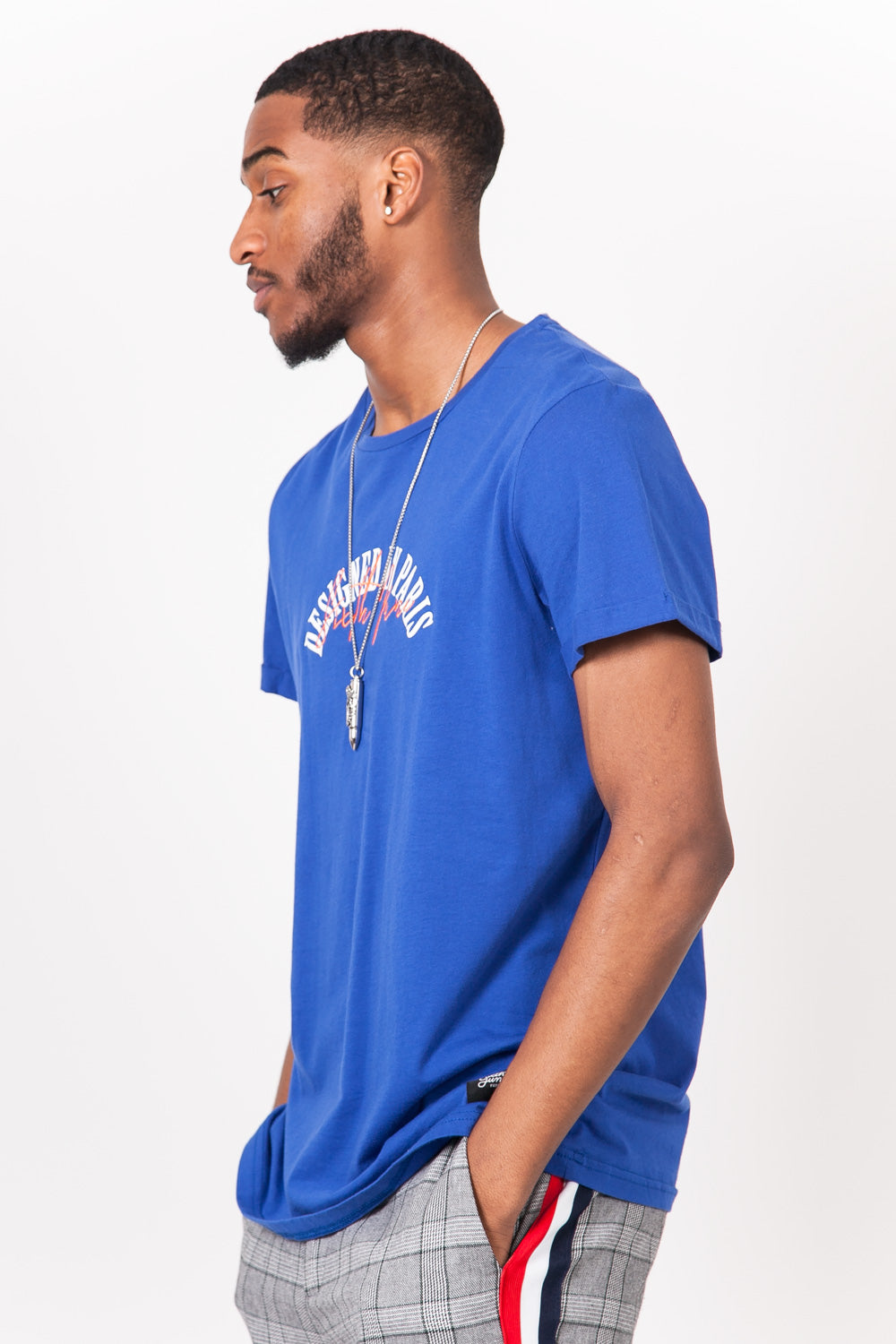 Sixth June - T-shirt "designed in Paris" bleu