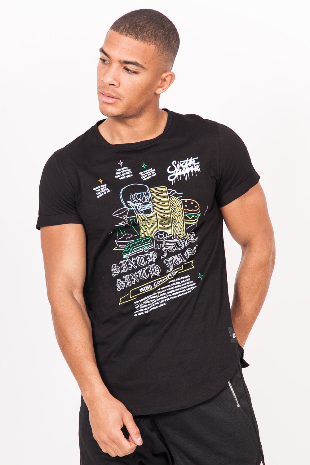 Sixth June - T-shirt "Mind corruption" noir