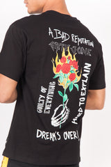 Sixth June - T-shirt "bad reputation" hard rock noir