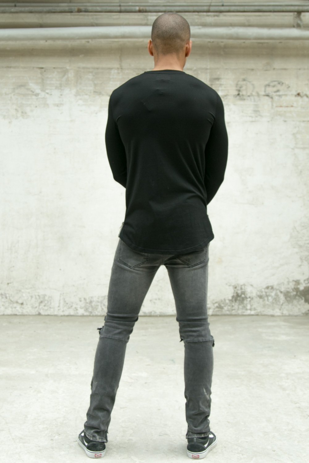 Skinny Zips T-Shirt Black