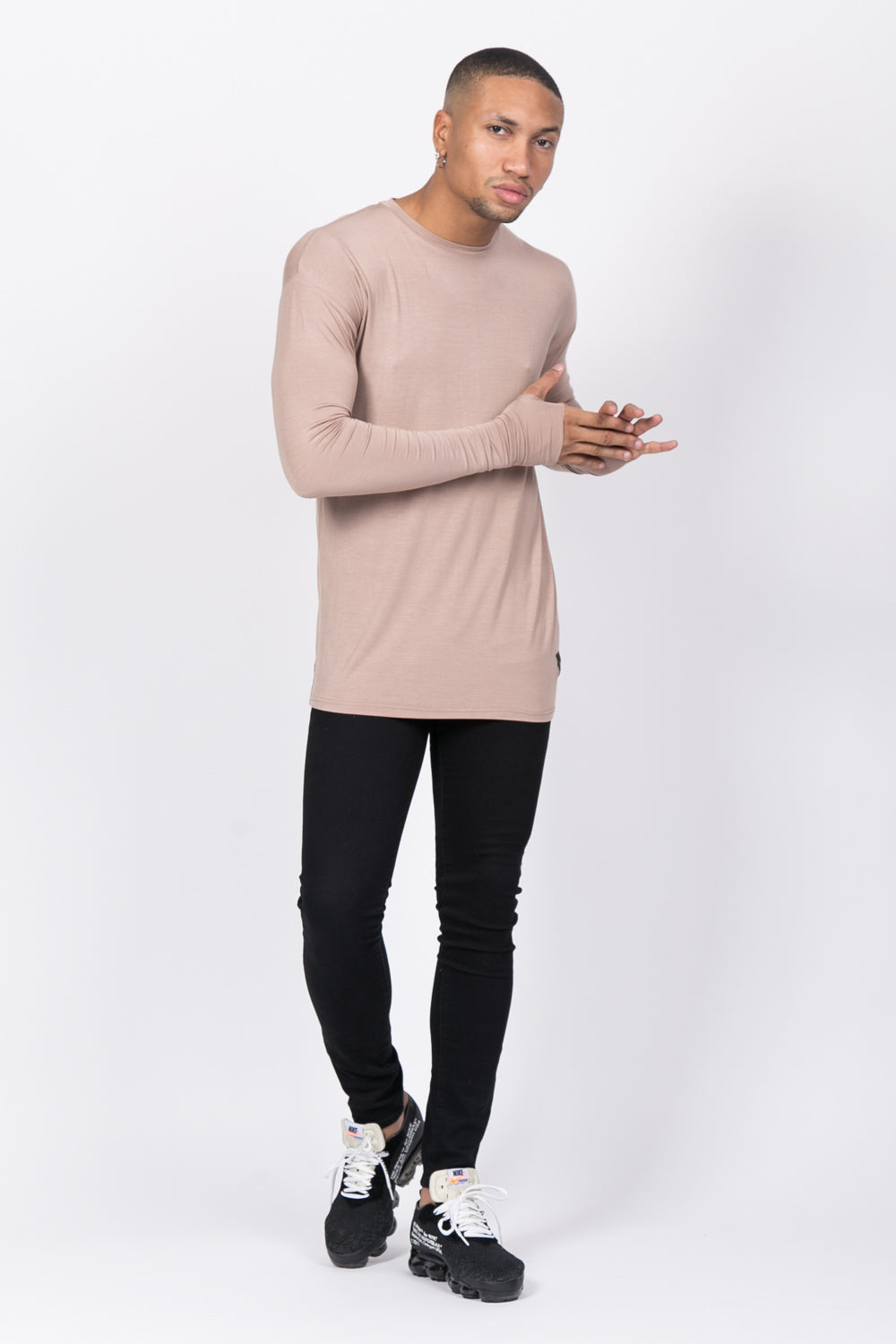 Sixth June - T-shirt manches longues beige 1073C