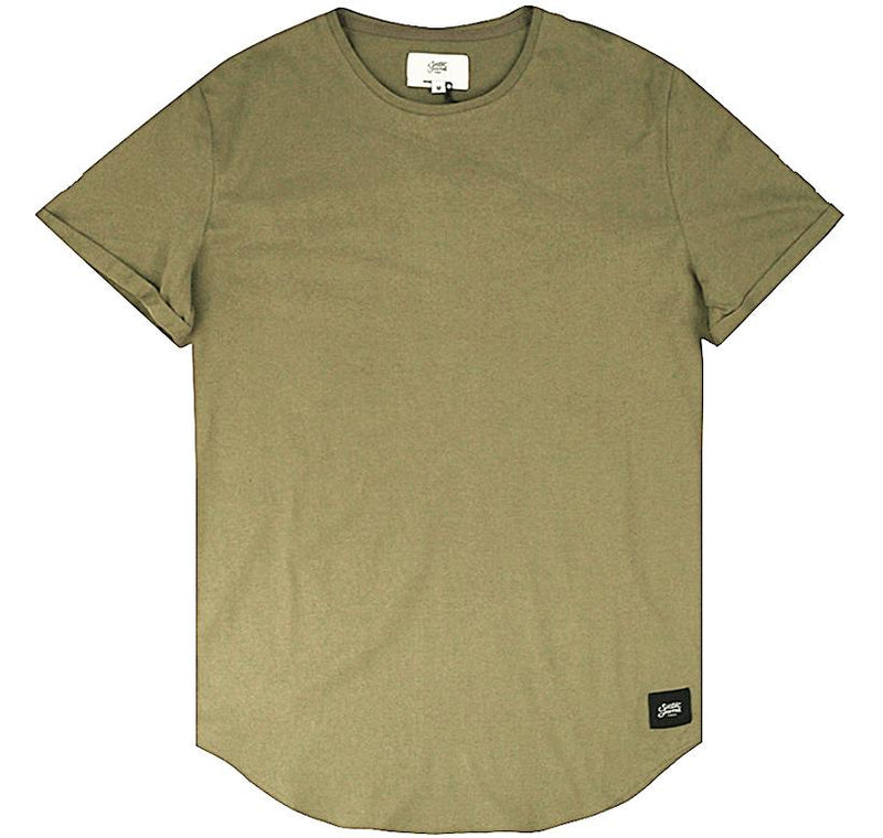 Sixth June - T-shirt bas arrondi Vert kaki