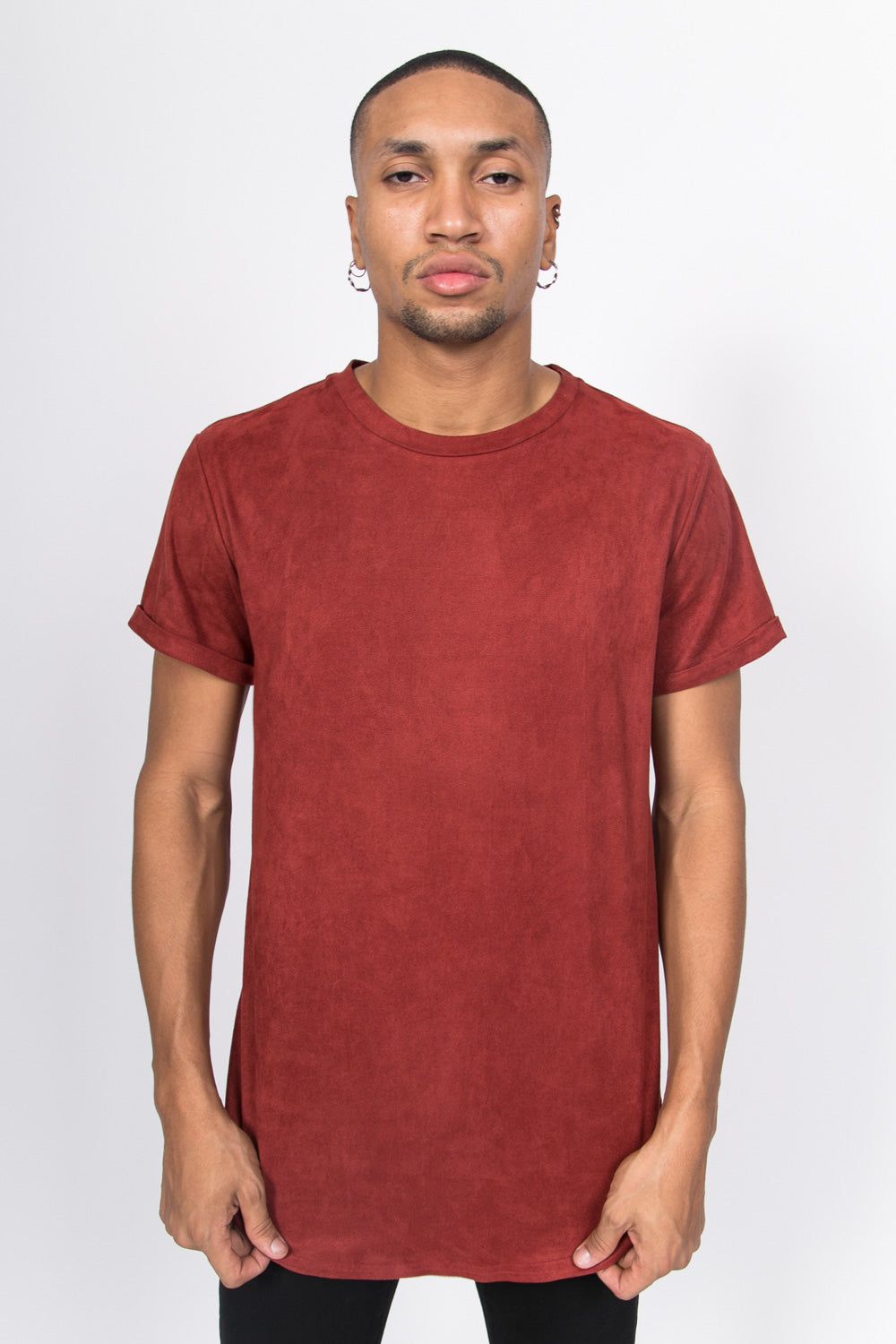 Sixth June - T-shirt suédine oversize marsala M1925VTS