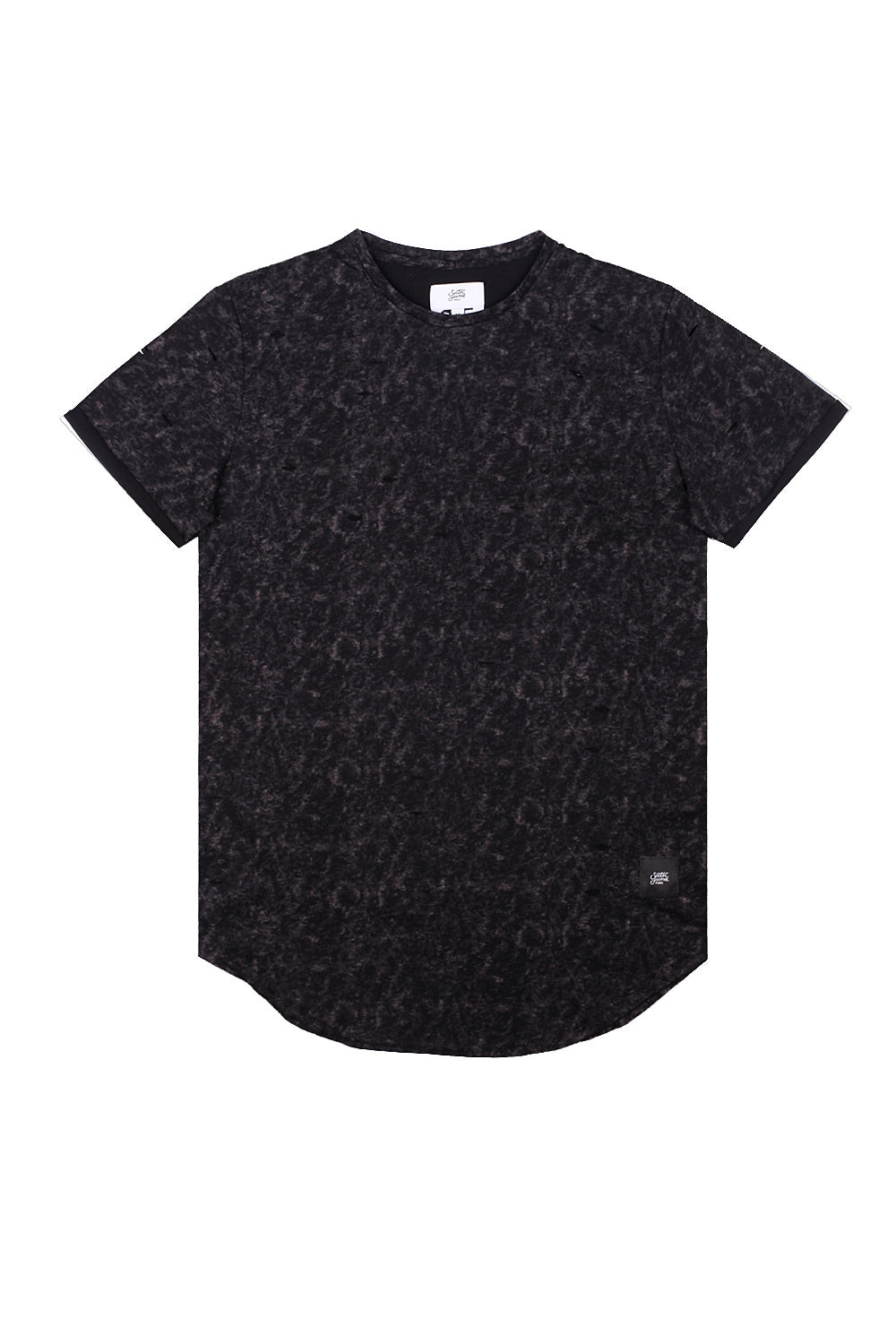Sixth June - T-shirt délavé Acid wash noir M2137PTL