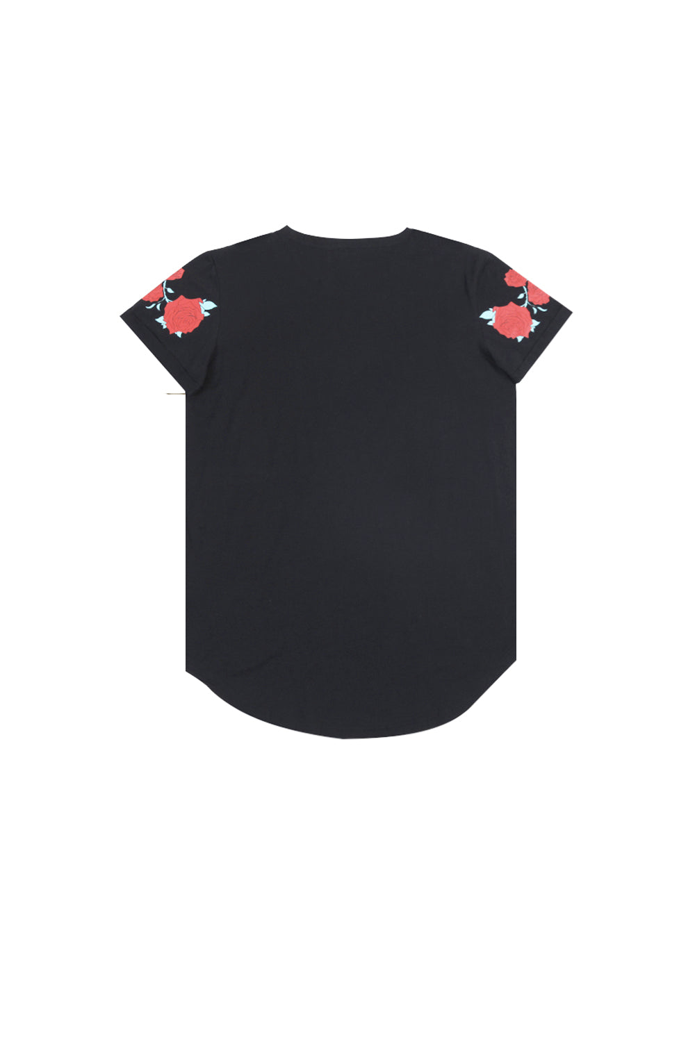 Sixth June - T-shirt roses flock print black M2525VTS