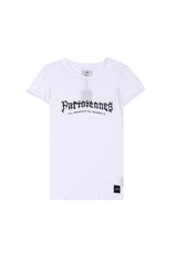 Sixth June - T-shirt Parisiennes fire effect font white W2629CTS
