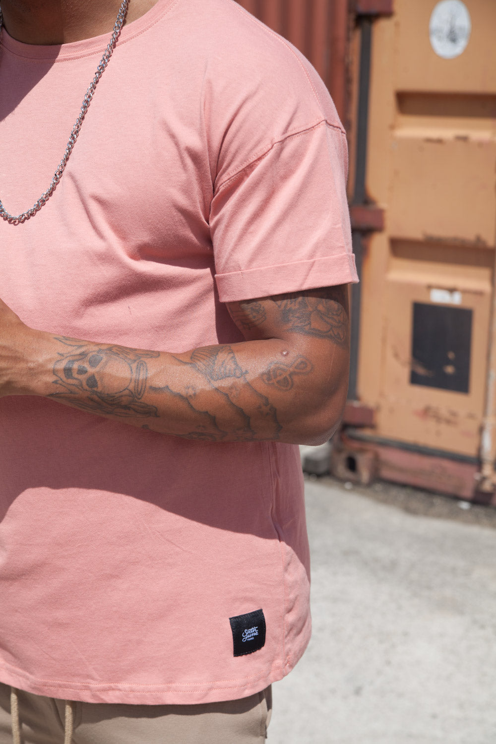 Sixth June - T-shirt épaules tombantes rose