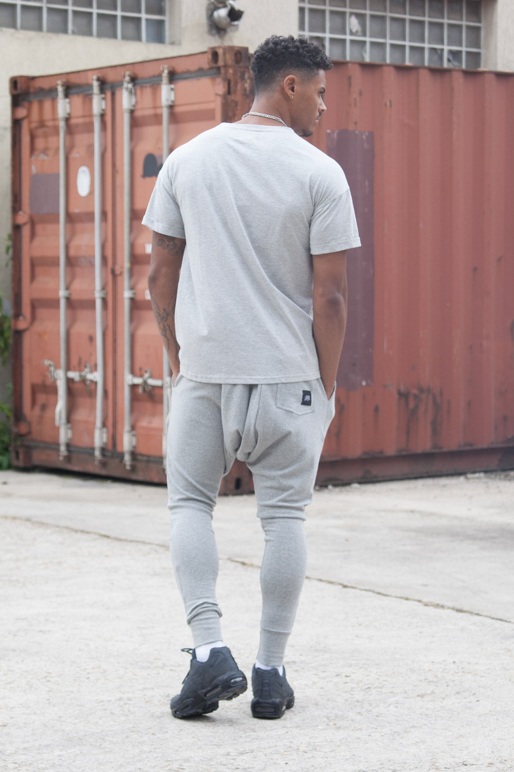 Sixth June - T-shirt épaules tombantes gris clair