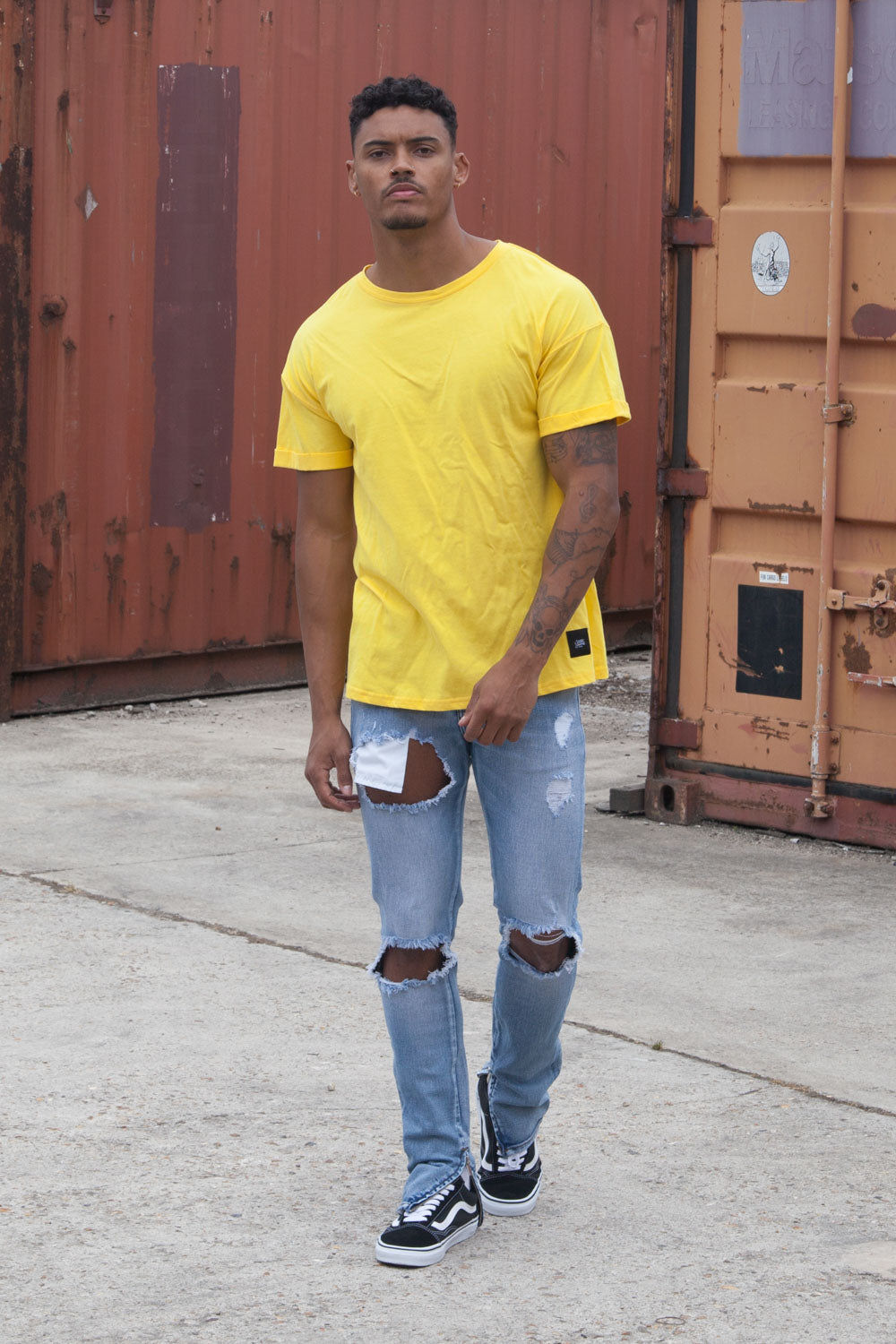 Sixth June - T-shirt épaules tombantes jaune