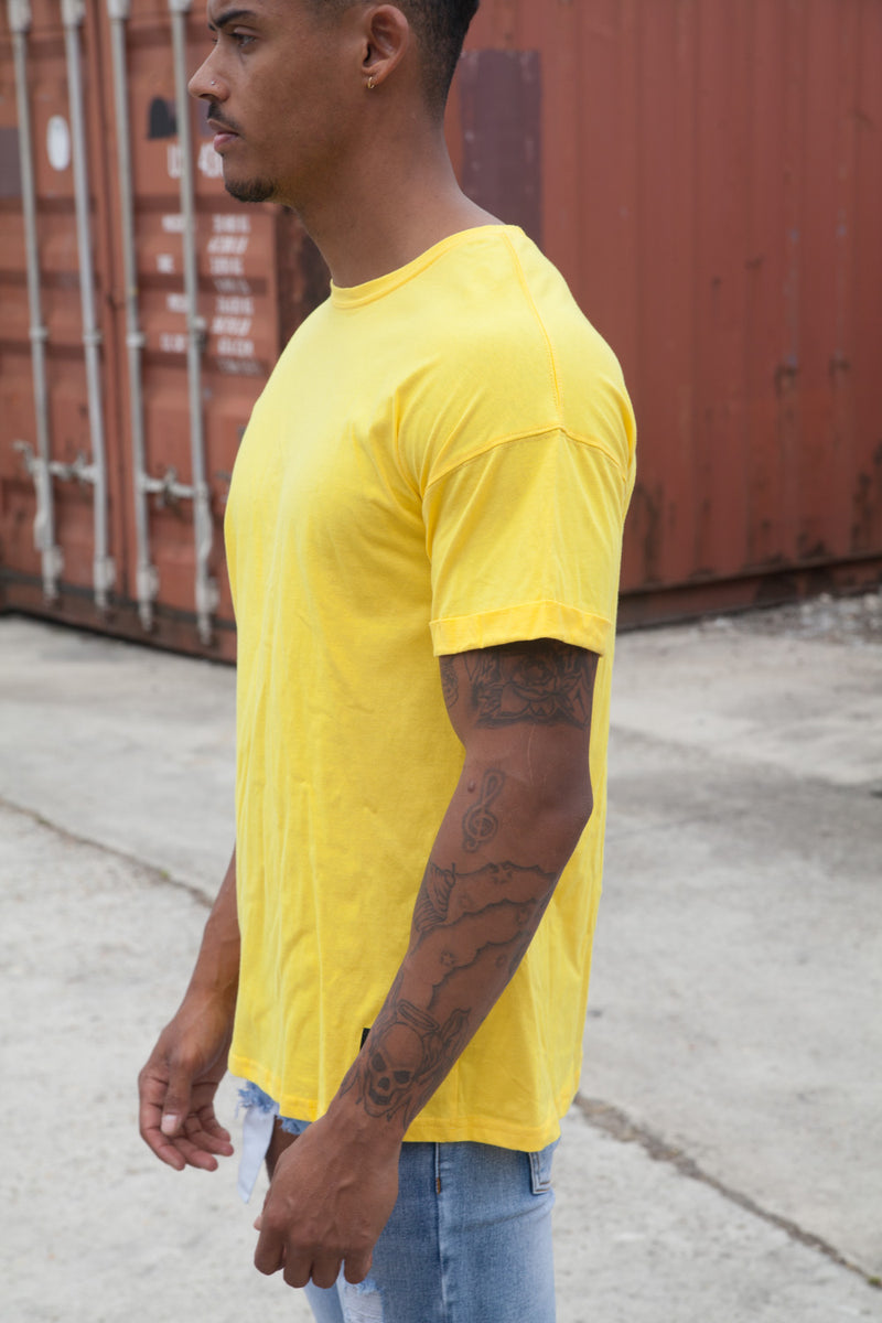 Sixth June - T-shirt épaules tombantes jaune