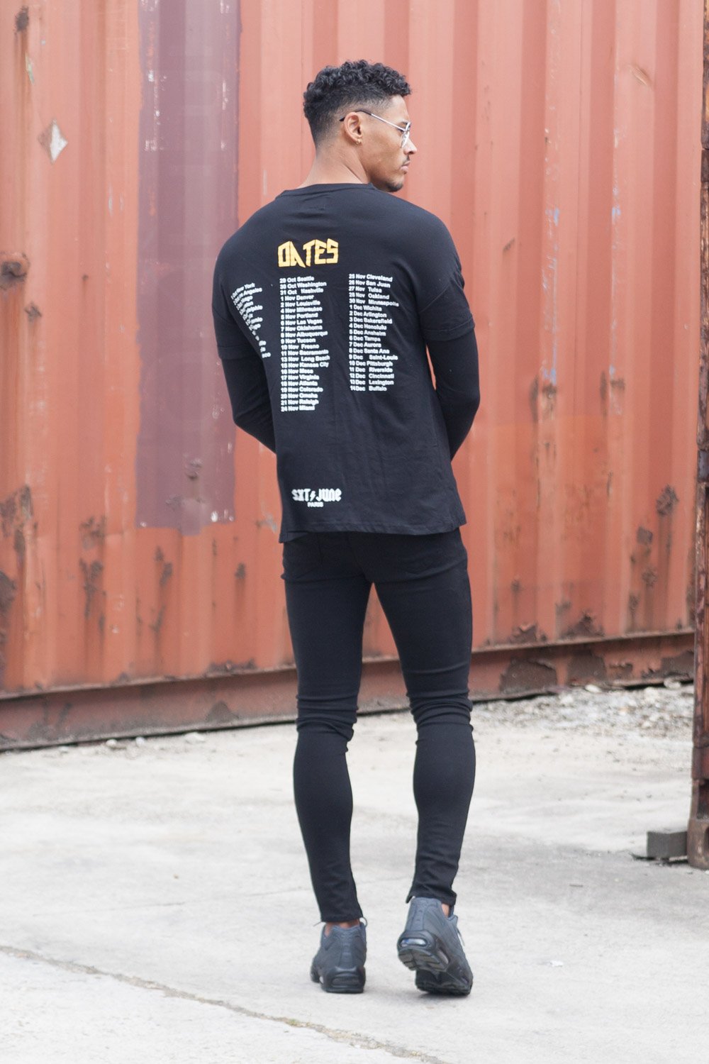 Monsters Tour T-Shirt Long Sleeves Black