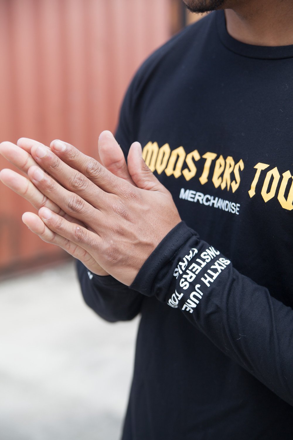 Monsters Tour T-Shirt Long Sleeves Black