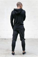 Sixth June - T-shirt capuche moulant logo noir