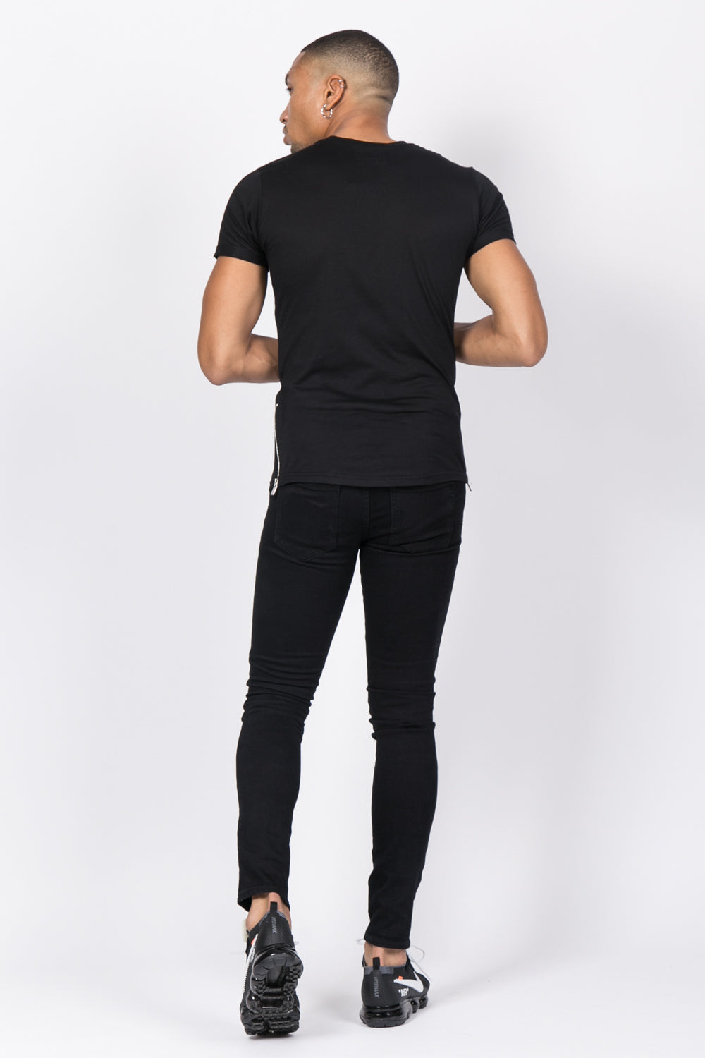 Sixth June - T-shirt patch zips noir