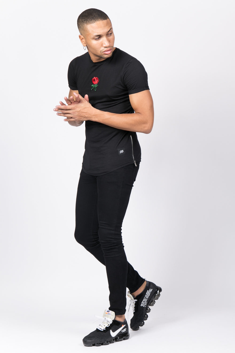 Sixth June - T-shirt patch zips noir