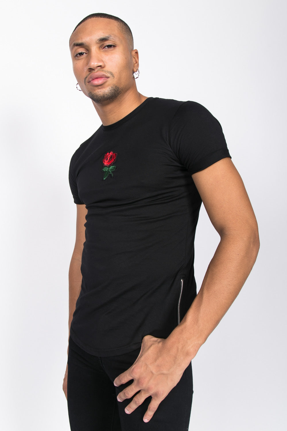 Sixth June - T-shirt patch zips noir