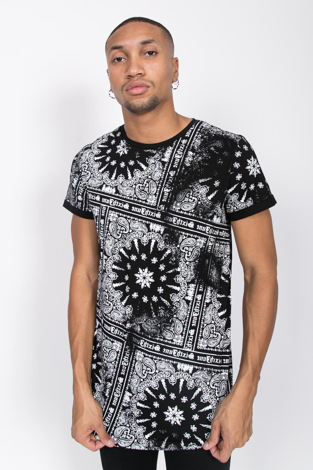 Sixth June - T-shirt all over bandana noir