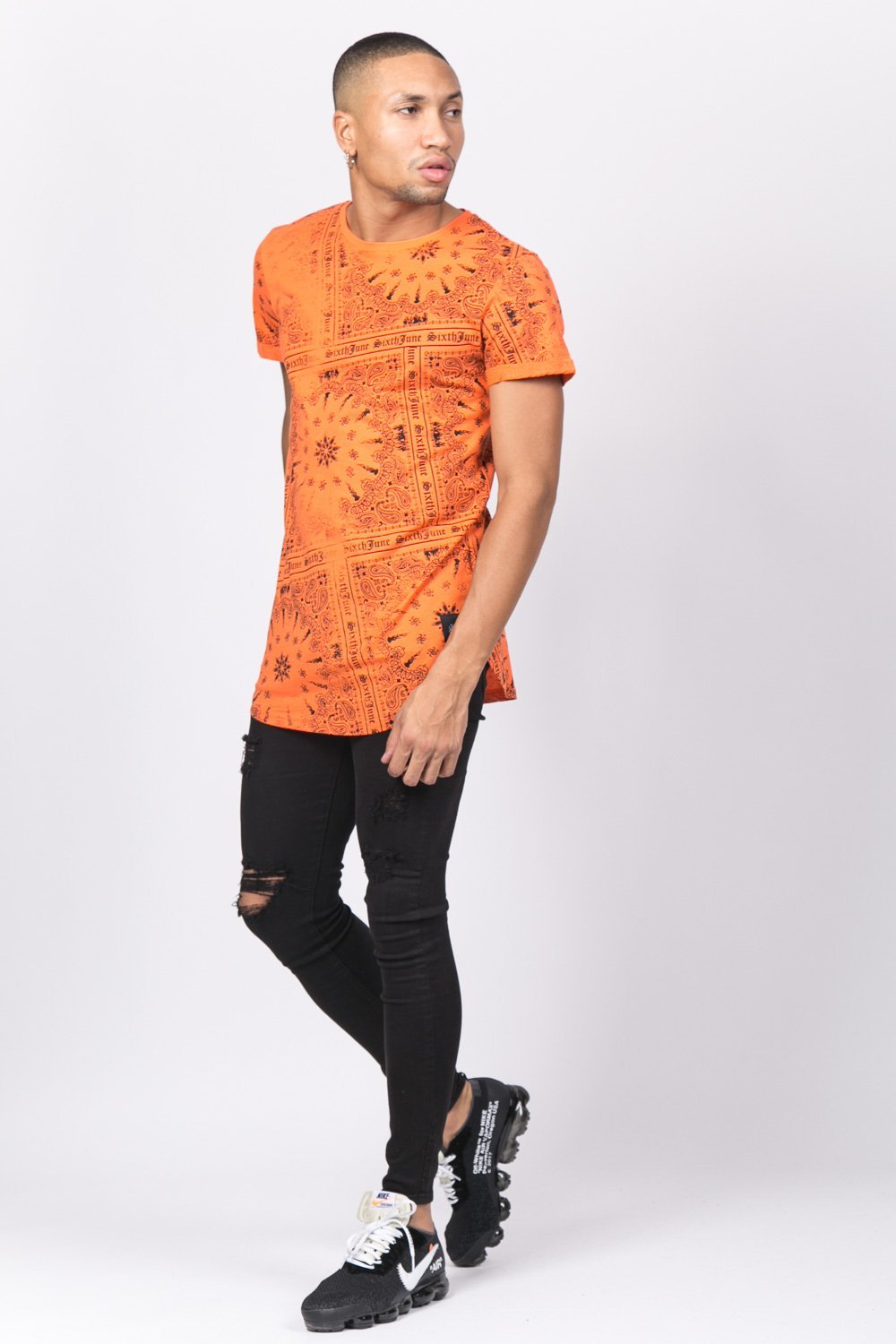 Sixth June - T-shirt all over bandana orange