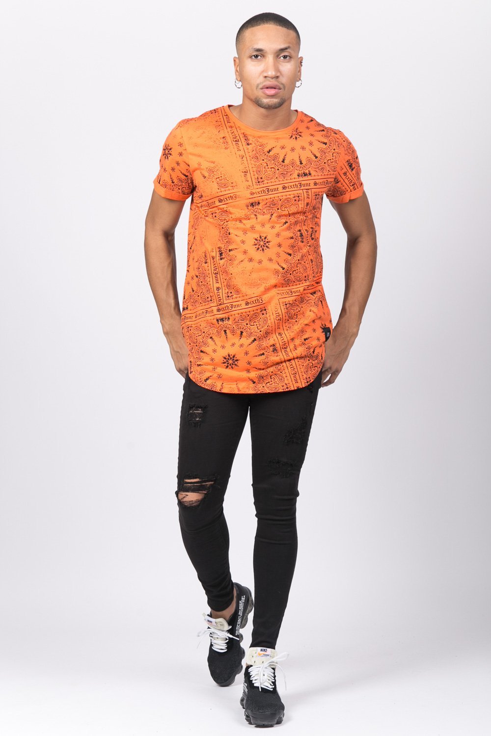 Sixth June - T-shirt all over bandana orange