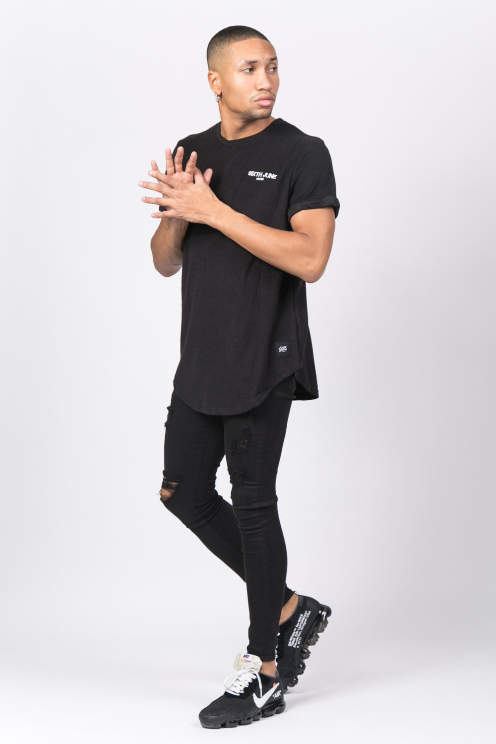 Sixth June - T-shirt towel logo noir