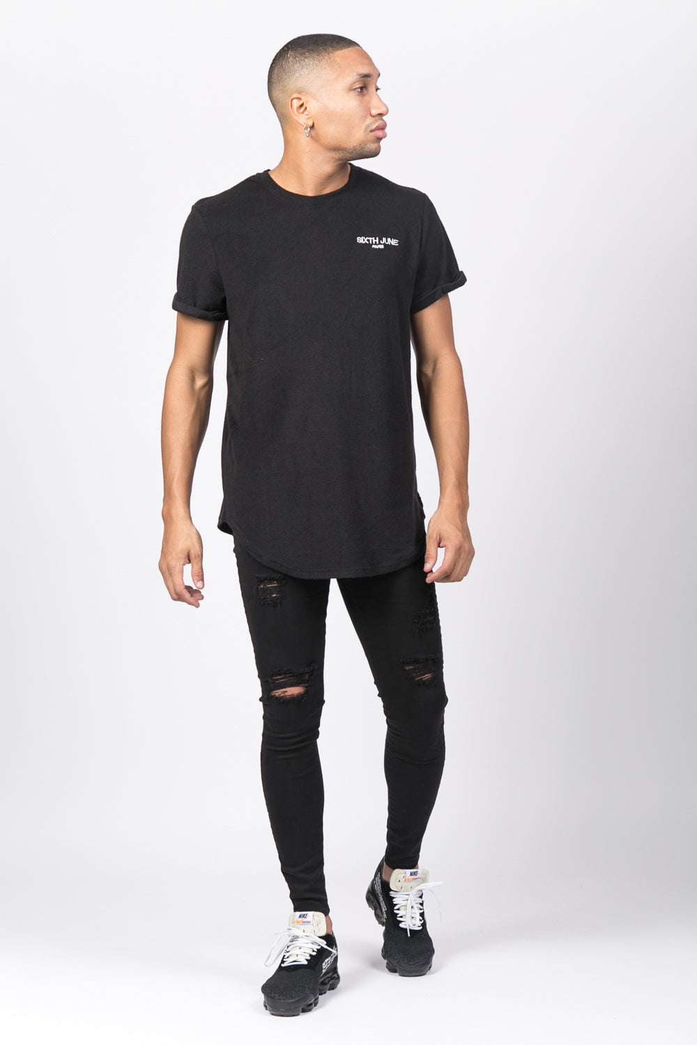 Sixth June - T-shirt towel logo noir