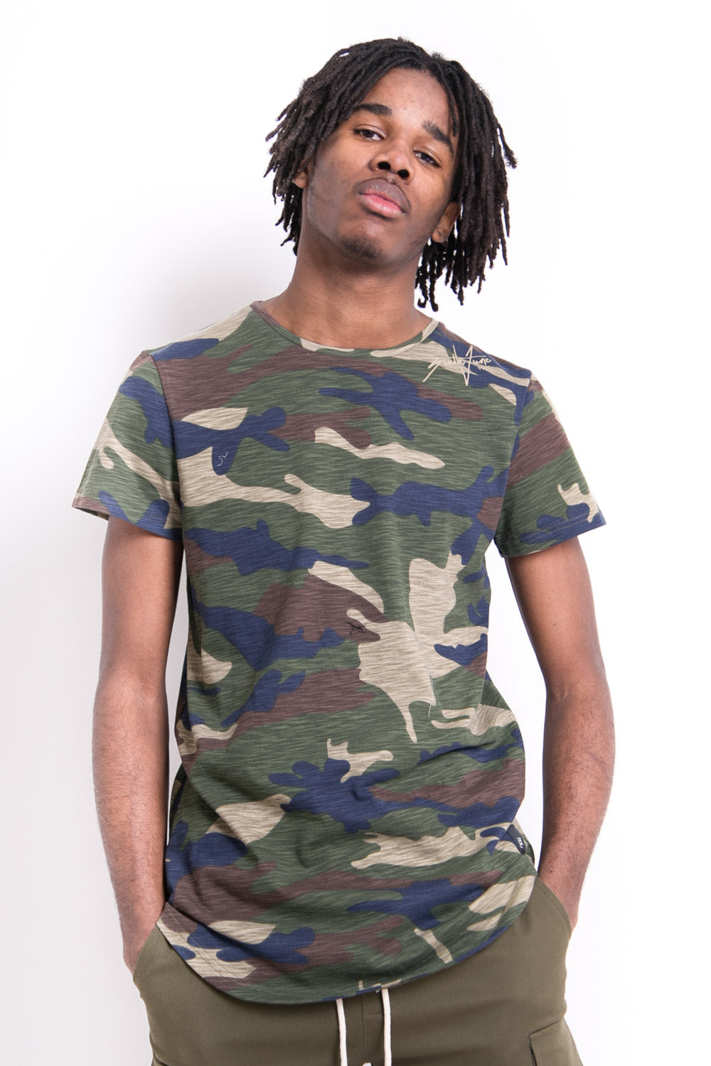 Sixth June - T-shirt camouflage signature vert